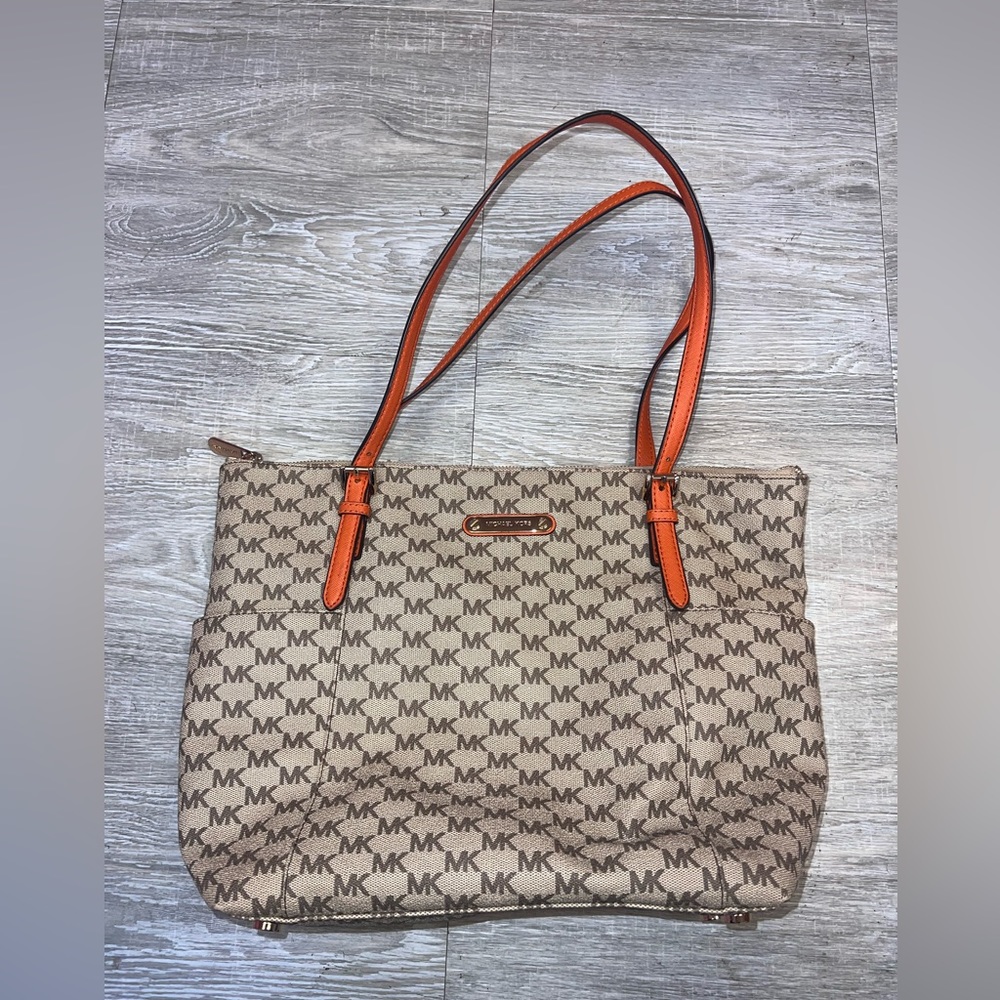 Michael Kors leather orange bag